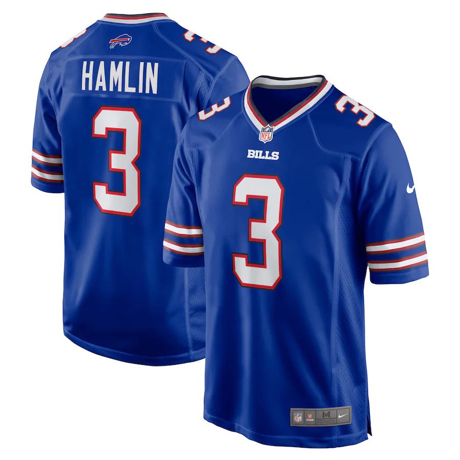 Men Buffalo Bills #3 Damar Hamlin Nike Royal Home Game Player NFL Jersey->buffalo bills->NFL Jersey